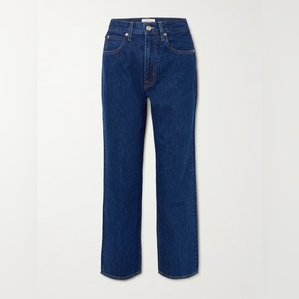SLVRLAKE London Crop Denim in Stones Throw wash size 25
